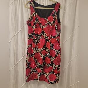 Linen Blend Sheath Dress